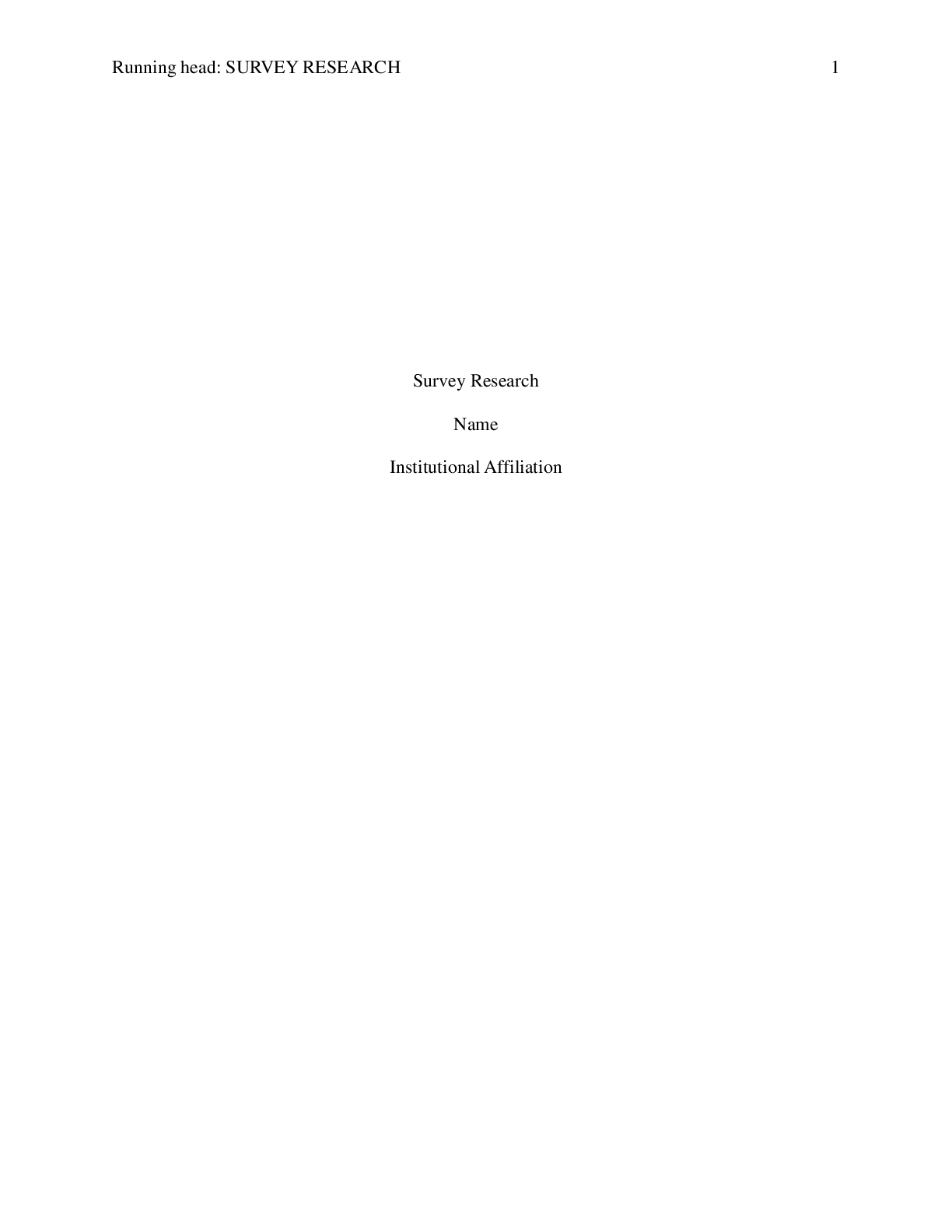 Preview image for Survey Research: an analysis